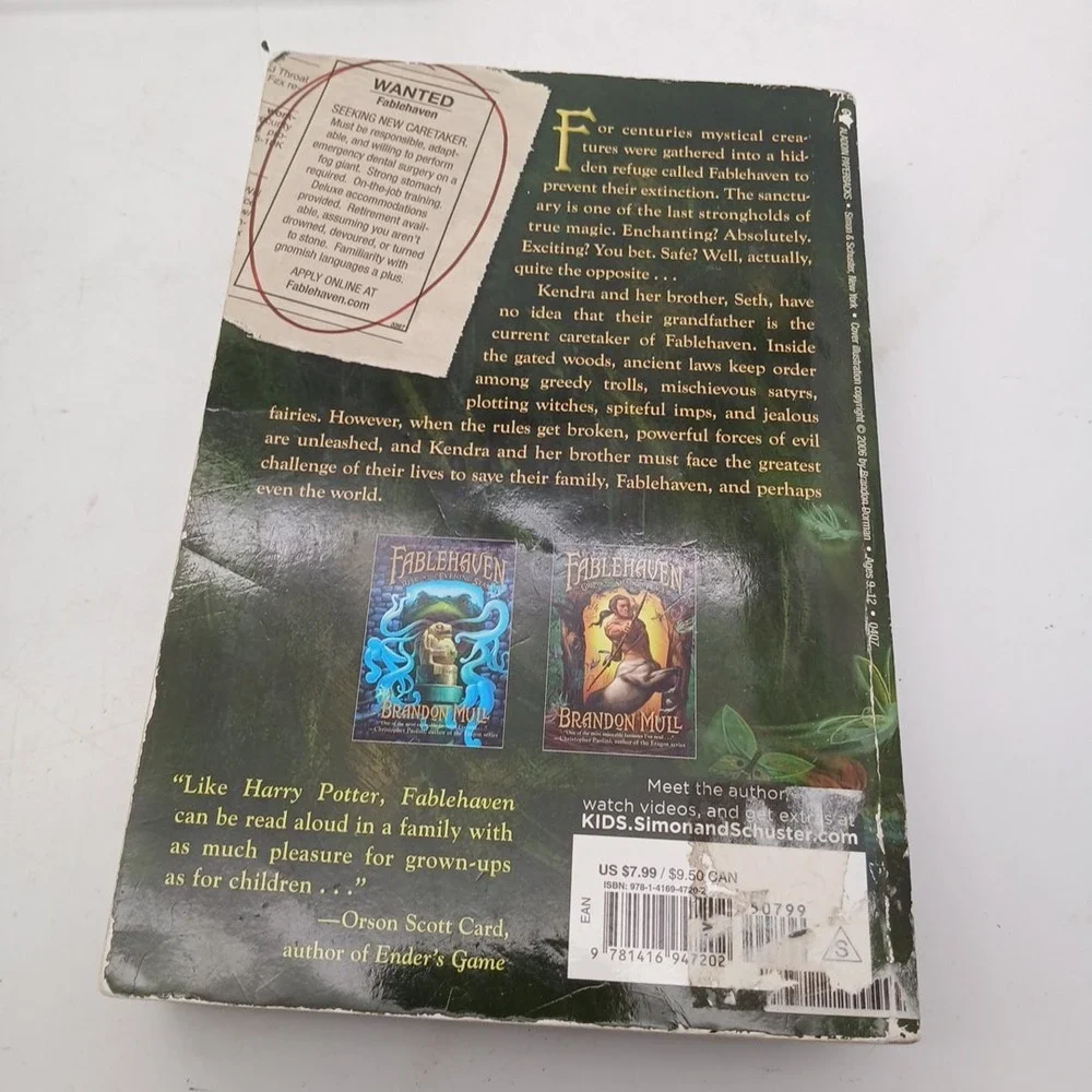 Brandon Mull Lot of 4 Book Five Kingdoms Paperback plus Fablehaven PB‎